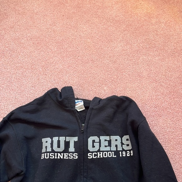 RUTGERS Business School 1929 College Zip Up Sweatshirt Size L - Picture 2 of 3